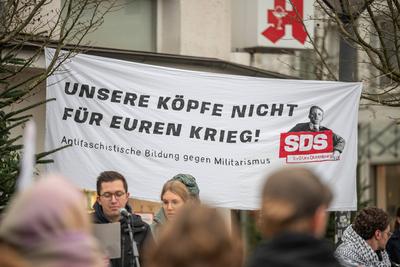 Streik gegen die Wehrpflicht in Oldenburg, 05.12.2025-stock-foto