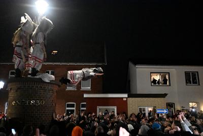Borkum feiert traditionelles Klaasohm.-stock-foto