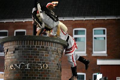 Borkum feiert traditionelles Klaasohm.-stock-foto