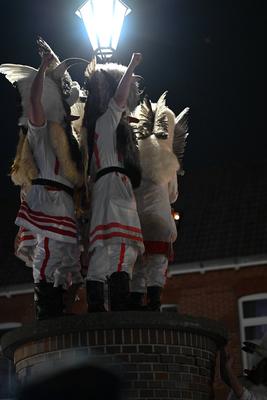 Borkum feiert traditionelles Klaasohm.-stock-foto