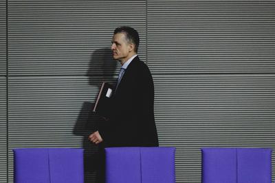 Bundestag beraet ueber Rentenpaket-stock-foto