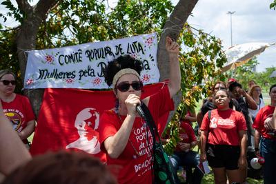 Protest against femicides in Sorocaba-stock-foto