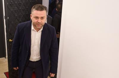 Ciprian Ciucu, the new Mayor of Bucharest, Romania-stock-foto