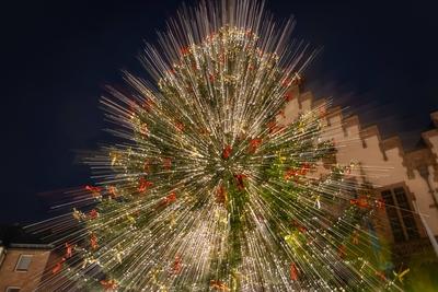 Weihnachtsmarkt in Frankfurt am Main-stock-foto