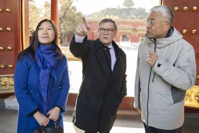 BM Wadephul in China-stock-foto