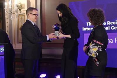 The International Gender Equality Prize ceremony in Tampere, Finland-stock-foto