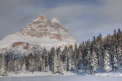 Lake Antorno, Misurina, Belluno, Veneto, Dolomites, Italy, Europe *** Lake Antorno, Misurina, Belluno, Veneto, Dolomites-stock-foto