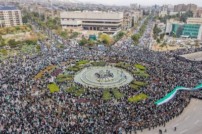 First Anniversary of Regime Change in Syria-stock-foto