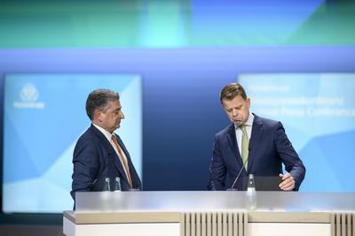 Bilanzpressekonferenz der thyssenkrupp AG-stock-foto