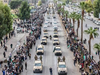 First Anniversary of Regime Change in Syria-stock-foto