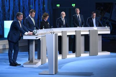thyssenkrupp Bilanzpressekonferenz-stock-foto