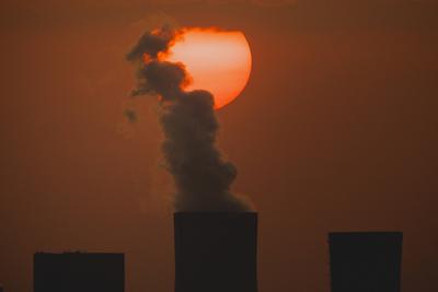 Kohlekraftwerk-stock-foto