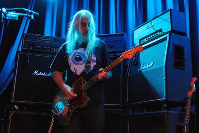 Dinosaur Jr. The American rock band Dinosaur Jr. performs a live concert at Vulkan Arena in Oslo. Here singer and musici-stock-foto