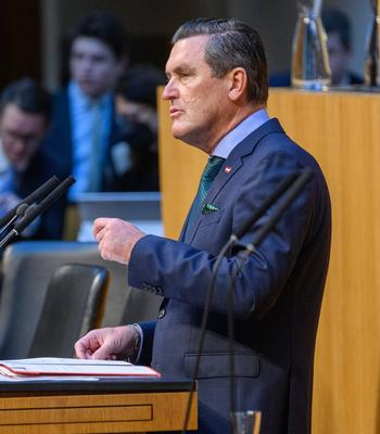 57. Sitzung des Nationalrats-stock-foto