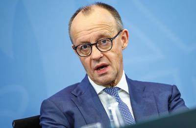 Pressestatement zu den Ergebnissen des Koalitionsausschusses-stock-foto