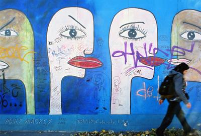 East Side Gallery, Berlin-stock-foto