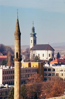 Minaret, Eger-stock-photo