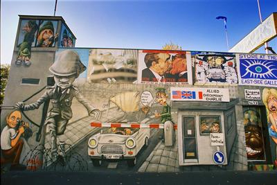 East Side Gallery, Berlin-stock-foto