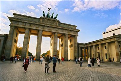 Brandenburgi Kapu, Berlin-stock-foto