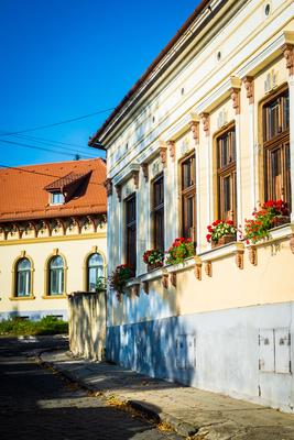 Nagymarosi utcarészlet-stock-foto