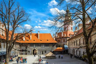 Cesky Krumlov, Southern Bohemia, Czech Republic-stock-photo