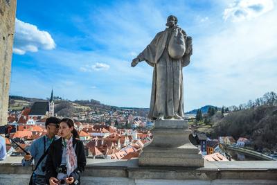 Cesky Krumlov, Southern Bohemia, Czech Republic-stock-photo