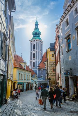 Cesky Krumlov, Southern Bohemia, Czech Republic-stock-photo