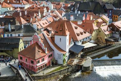 Cesky Krumlov, Southern Bohemia, Czech Republic-stock-photo