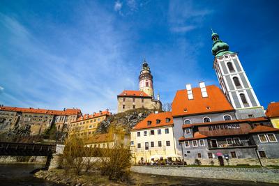 Cesky Krumlov, Southern Bohemia, Czech Republic-stock-photo