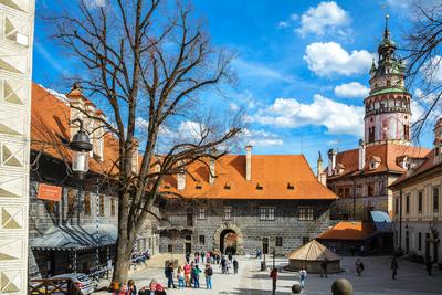 Cesky Krumlov, Southern Bohemia, Czech Republic-stock-photo