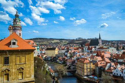 Cesky Krumlov, Southern Bohemia, Czech Republic-stock-photo