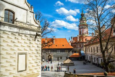 Cesky Krumlov, Southern Bohemia, Czech Republic-stock-photo