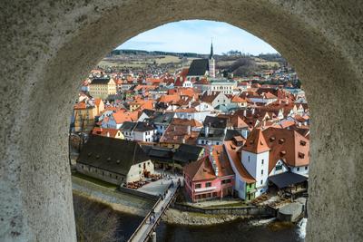 Cesky Krumlov, Southern Bohemia, Czech Republic-stock-photo