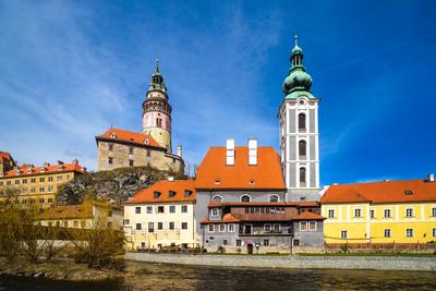 Cesky Krumlov, Southern Bohemia, Czech Republic-stock-photo