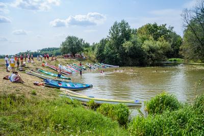 Vizitúrázók az Öreg-Túron-stock-foto