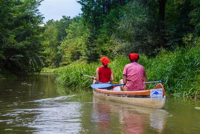 Vizitúrázók az Öreg-Túron-stock-foto