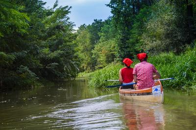 Vizitúrázók az Öreg-Túron-stock-foto