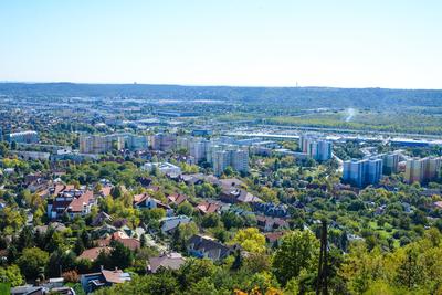 Budaörs látképe-stock-foto