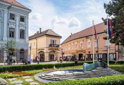 Székesfehérvár, Városház tér-stock-foto