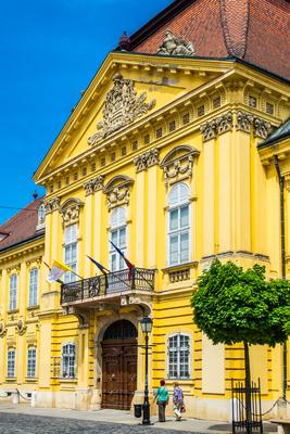 Székesfehérvár, Városház tér, Püspöki palota-stock-foto