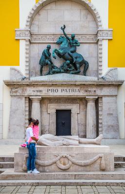 Székesfehérvár, Hősök tere-stock-foto