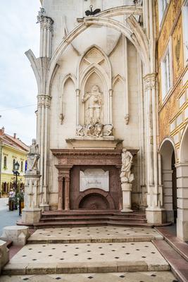 Székesfehérvár, Mátyás király-emlékmű-stock-foto