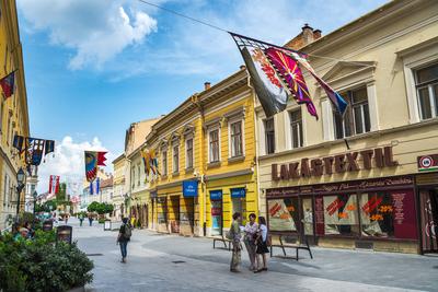 Székesfehérvár, Fő utca-stock-foto