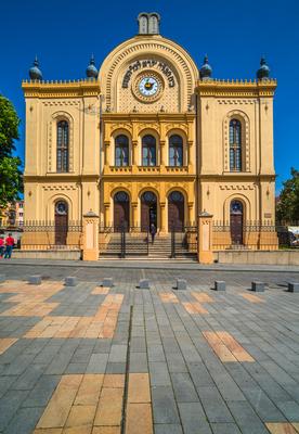 Pécs, a zsinagóga-stock-foto