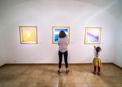 Pécs, Vasarely Múzeum-stock-foto