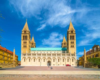 Pécs, Szent Péter- és Szent Pál-székesegyház-stock-foto