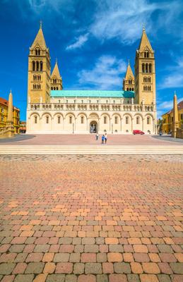 Pécs, Szent Péter- és Szent Pál-székesegyház-stock-foto