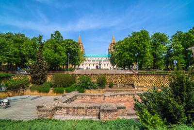 Pécs, Ókeresztény Mauzóleum-stock-foto