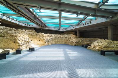 Pécs, Cella Septichora Látogatóközpont-stock-foto