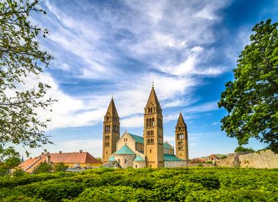 Pécs, Szent Péter- és Szent Pál-székesegyház-stock-foto